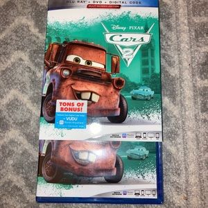 Disney• Pixar • Cars 2, blu ray + dvd, brand new